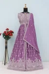 Rakhi By Aashirwad Chinon Silk With Embroidery Sequence Work Readymade Suits